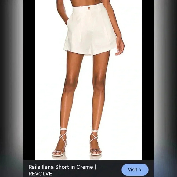 Rails ILENA SHORT in Crème Size 6 $249 LIKE NEW - Picture 6 of 7